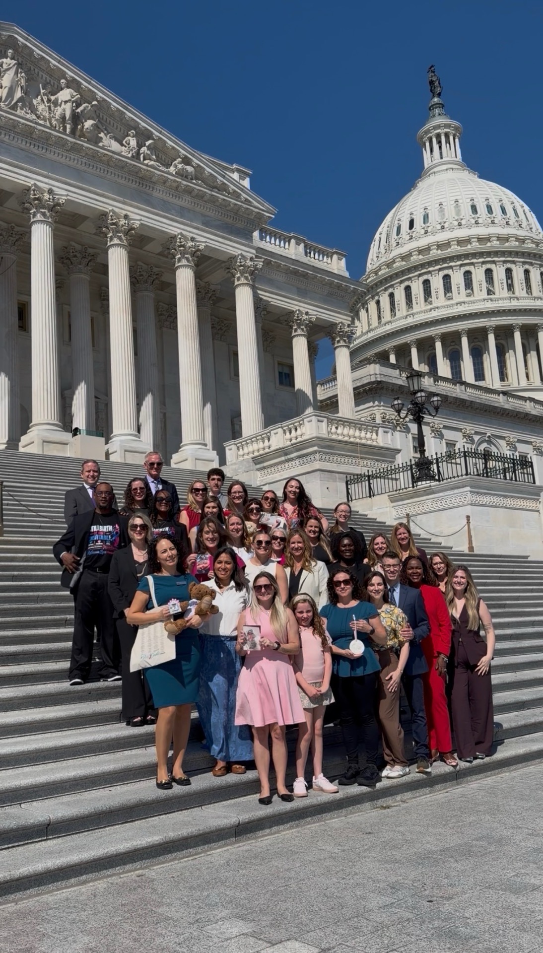HBD congressional advocacy team gathered together for stillbirth prevention and family health advocacy