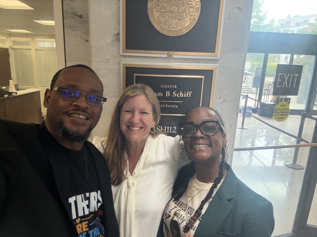 LaSaaun Lives Foundation advocates during a stillbirth prevention visit to a U.S. Senate office